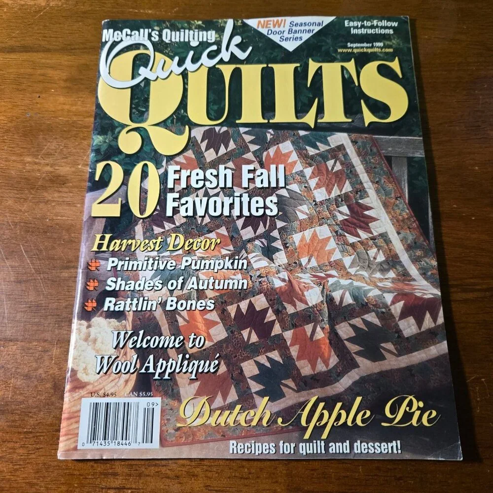 McCall's Quilting Magazines lot May 1994, Sept 1999 Feb 2000 Quick